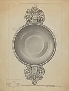 Pewter Porringer by Charles Cullen