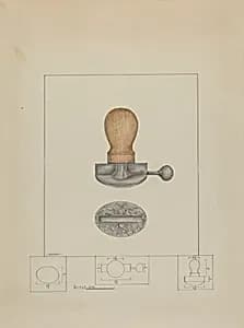 Pewter Stamp by Henry Meyers