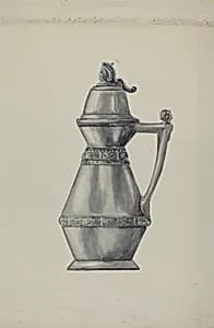 Pewter Syrup Jug by Harry Mann Waddell