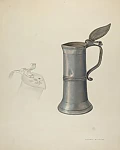 Pewter Tankard by Oscar Bluhme