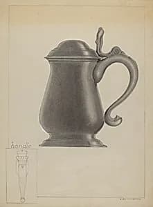 Pewter Tankard by A. Zaidenberg