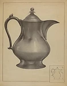 Pewter Water Pitcher by Arsen Maralian