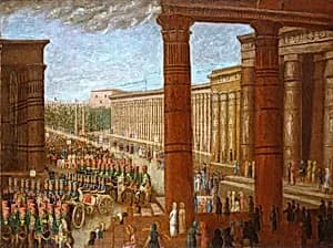 Pharaoh's Army Marching by Erastus Salisbury Field