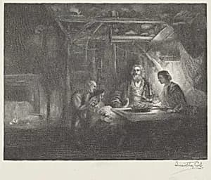 Portrait of Timothy Cole after Rembrandt van Rijn