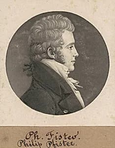 Philip Fister by Charles B. J. Févret de Saint-Mémin