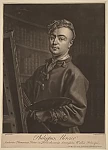Portrait of John Faber II after Philip Mercier