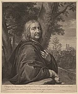Portrait of Gerard Edelinck after Philippe de Champaigne
