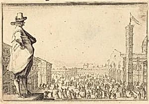 Piazza del Duomo, Florence by Jacques Callot