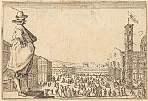Piazza del Duomo, Florence by Jacques Callot