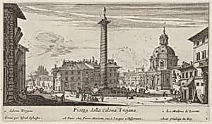 Piazza della Colona Trojana by Israël Silvestre