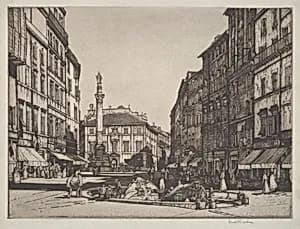 Piazza di Spagna, Rome by Louis Conrad Rosenberg