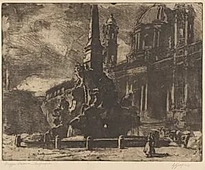 Piazza Navona by Giuseppe Graziosi
