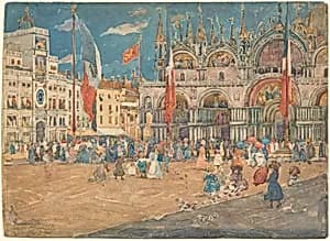Piazza San Marco by Maurice Prendergast