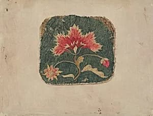 Piece of Crewel Embroidery by Phyllis Dorr
