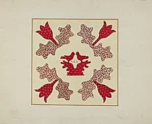 Pieced Autograph Quilt (1 Piece) by Cornelius Christoffels and Margaret Linsley