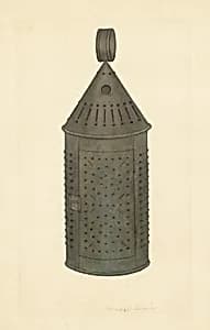 Pierced Tin Lantern by Francis Bruner