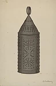 Pierced Tin Lantern by Edward D. Williams