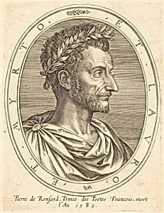 Pierre de Ronsard by Michel Lasne