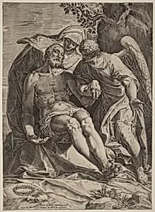 Pietà by Agostino Carracci after Veronese