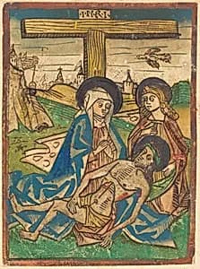 Pietà with Saint John by German 15th Century