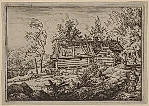 Pilgrim with a Dog by Allart van Everdingen
