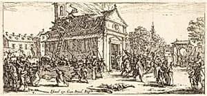 Pillaging a Monastery by Jacques Callot