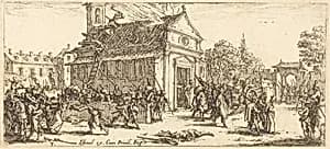 Pillaging a Monastery by Jacques Callot