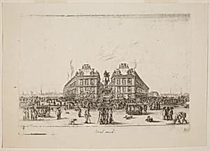Place Dauphine by Stefano Della Bella