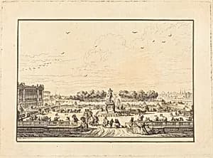 Place de Louis XV by Jean-Michel Moreau