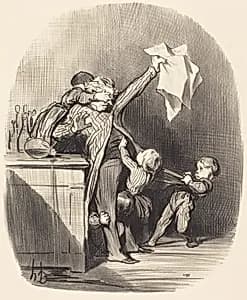 Plaisirs de la paternité by Honoré Daumier