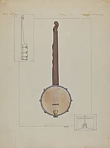 Plantation Banjo by Floyd R. Sharp
