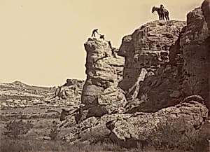 Plate 21. High Bluff, Black Buttes by Andrew Joseph Russell