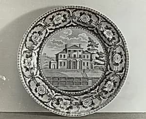 Plate - "Insane Hospital, Boston" by Helmut Hiatt