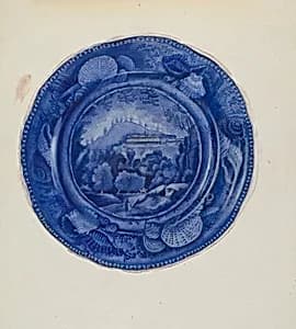 Plate - "Orchard House, Catskills" by Beverly Chichester