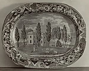 Plate - "Stevens House, Hoboken" by Helmut Hiatt