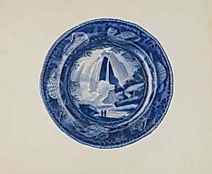 Plate - "Table Rock, Niagra" by William Kerby