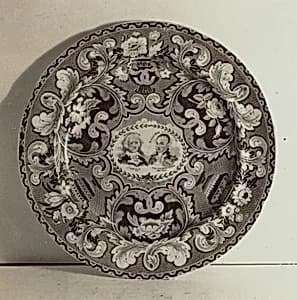 Plate - "Washington and Lafayette" by Helmut Hiatt