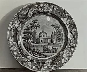 Plate - Waterworks, Philadelphia by Helmut Hiatt