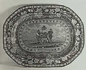 Platter - "Delaware Arms" by Helmut Hiatt