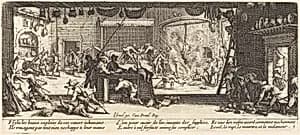 Plundering a Large Farmhouse by Jacques Callot