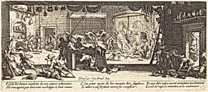 Plundering a Large Farmhouse by Jacques Callot