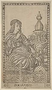Poesia (Poetry) by Master of the E-Series Tarocchi