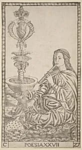 Poesia (Poetry) by Master of the S-Series Tarocchi