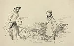 Poilu Acknowledging German Soldier by Jean-Louis Forain
