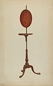 Pole Screen and Candlestand