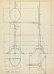 Pole Screen and Candlestand by Elizabeth Curtis