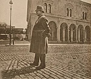 Policeman, Herald Square by Alice Austen
