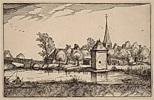 Pond and a Village