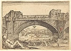 Ponte Vecchio, Florence by Jacques Callot