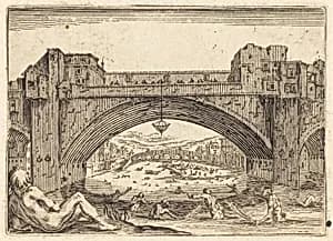 Ponte Vecchio, Florence by Jacques Callot